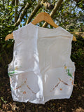 Embroidered Tie-Vest