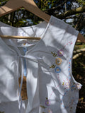 Embroidered Tie-Vest