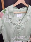 Green Boxy Blouse