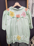Green Boxy Blouse