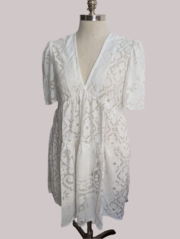 Lace Tiered Dress
