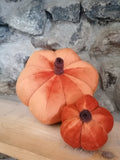 Orange Velvet Pumpkins